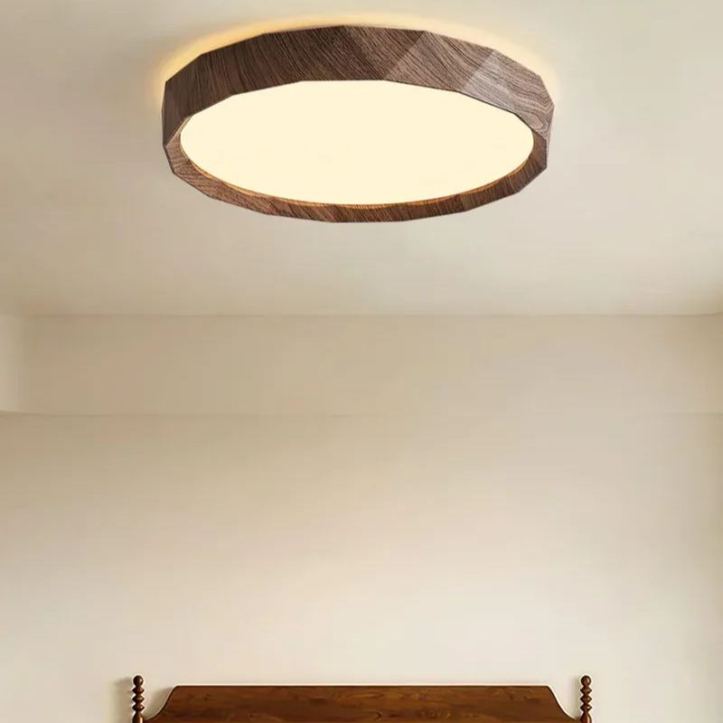 Ozawa Minimalism Walnut Wood Ceiling Lamp Bedroom  Dining Room