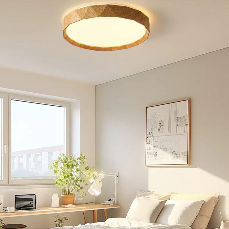 Ozawa Minimalism Walnut Wood Ceiling Lamp Bedroom  Dining Room