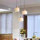 Modern Hailie pendant lights over dining table