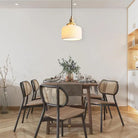 Dining room with Hailie modern pendant light