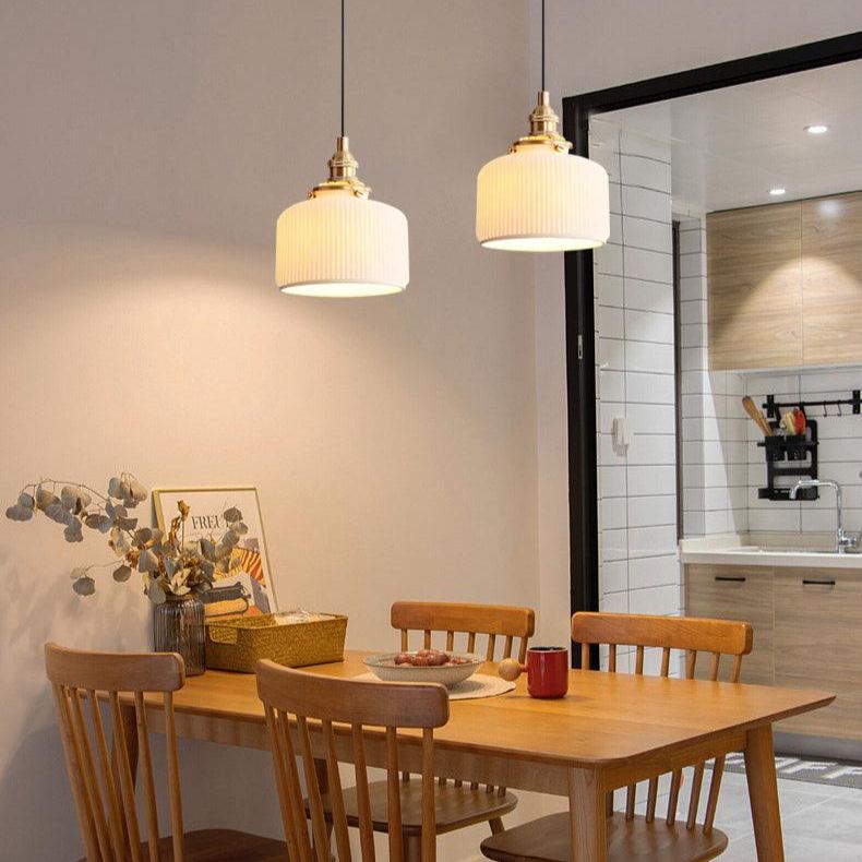 Hailie Ceramic Pendant Lights over Dining Table