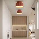 Hailie Modern Beige White Orange Green Ceiling Lamp Bedroom  Dining Room