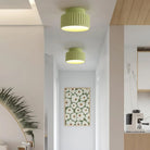 Hailie Modern Beige White Orange Green Ceiling Lamp Bedroom  Dining Room