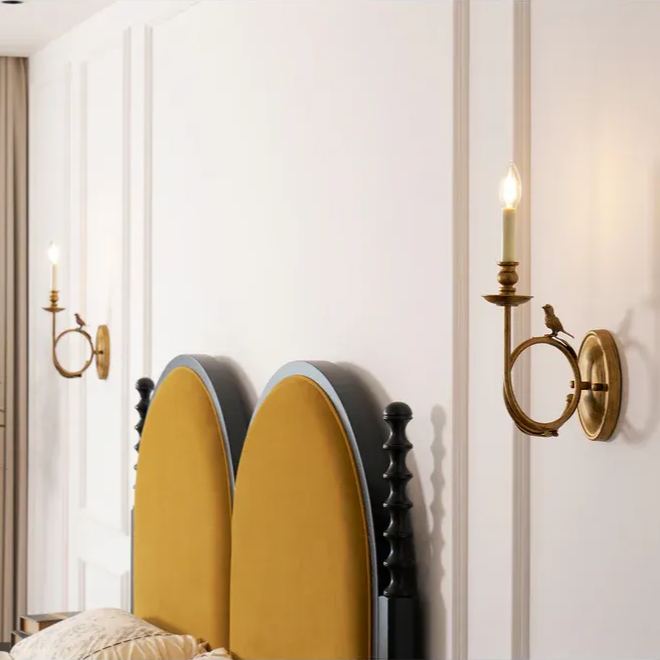 Alessio Vintage Palais Bougie Applique Murale Chambre Couloir