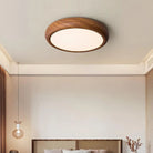 Ozawa Moderne Minimalisme Rond Bois Plafonnier Chambre Salle à Manger
