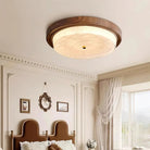 Ozawa Eau Ondulante Bois Rond Plafonnier Chambre Salle à manger