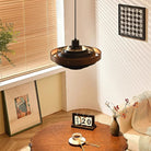 Muto Moderne Rond Métal Bois Suspension Salle à Manger Salon