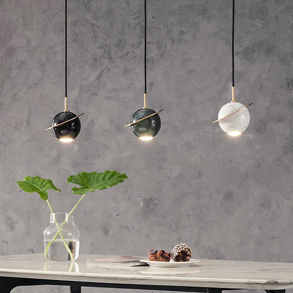 Valentina Moderne Sphère Marbre Suspension Chambre Salle à Manger
