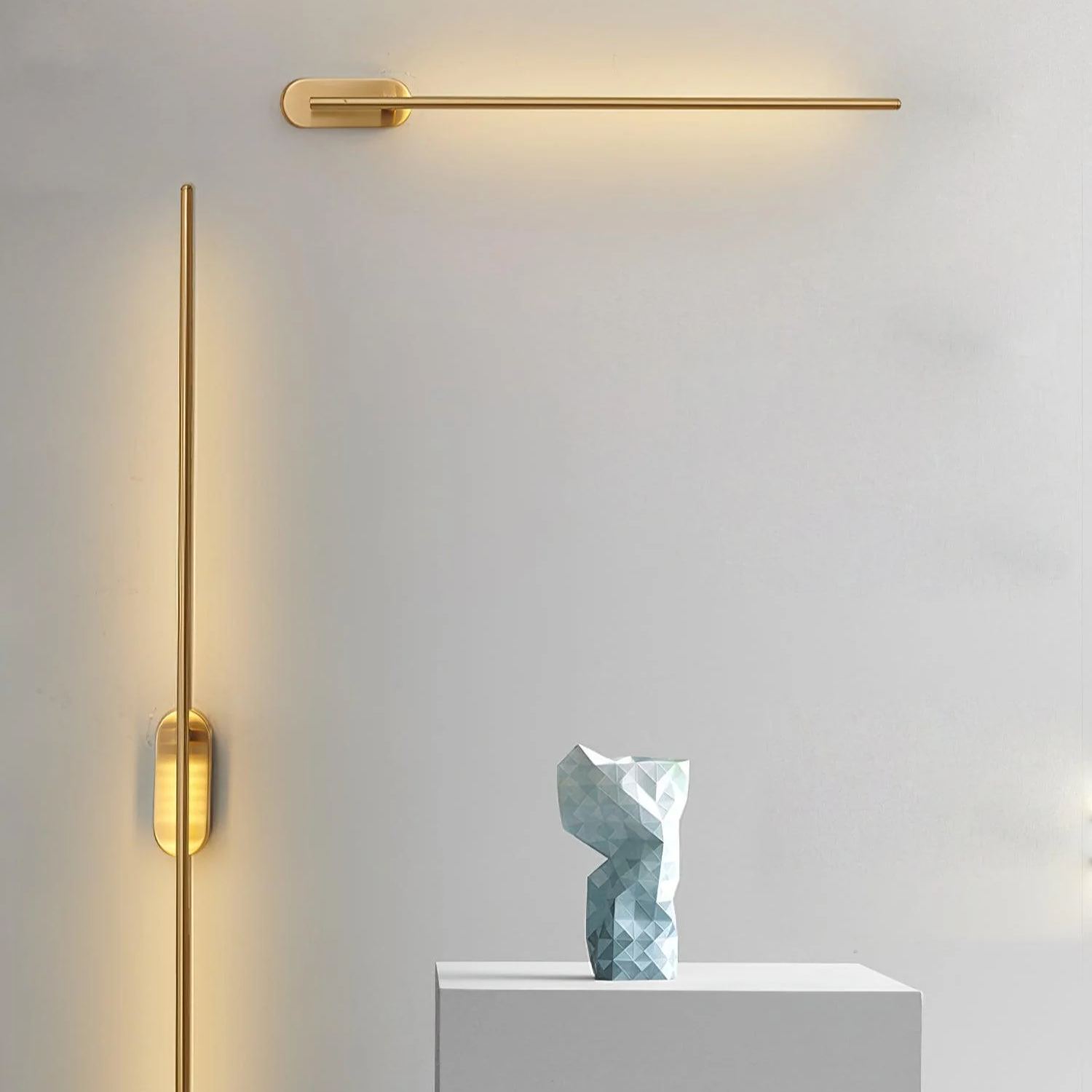 Edge Minimalisme Métal Acrylique Applique Murale Chambre à Coucher Salon