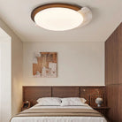 Zaid Vintage Rond Acrylique Bois Plafonnier Chambre à Coucher Salon