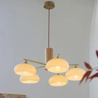 Valentina Moderne Métal Verre Elliptique Lustres Abat Jour Salon Salle À Manger