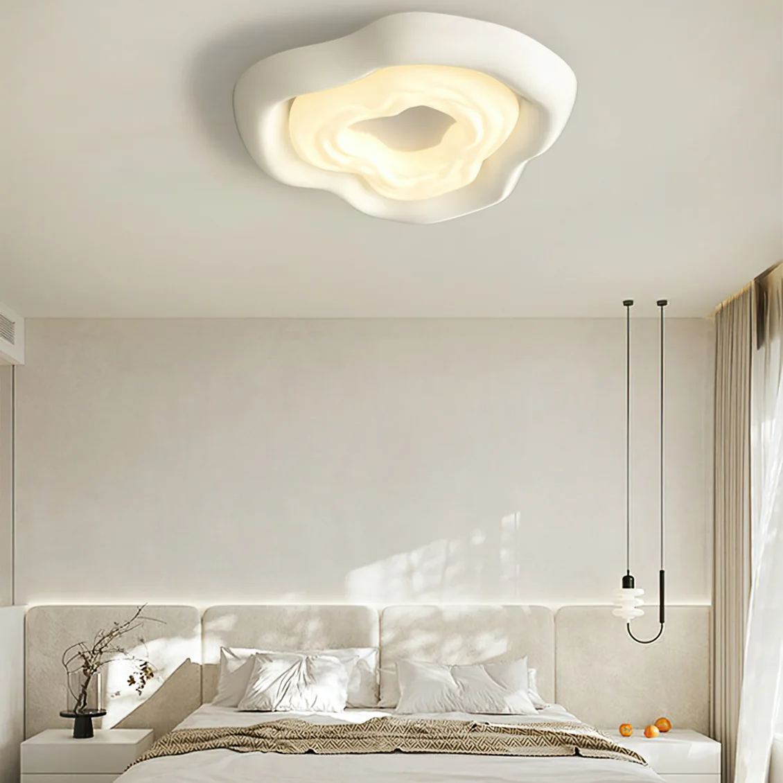 Quinn Ambiant Blanc Couleur Crème Roses Plafonnier Salle à Manger