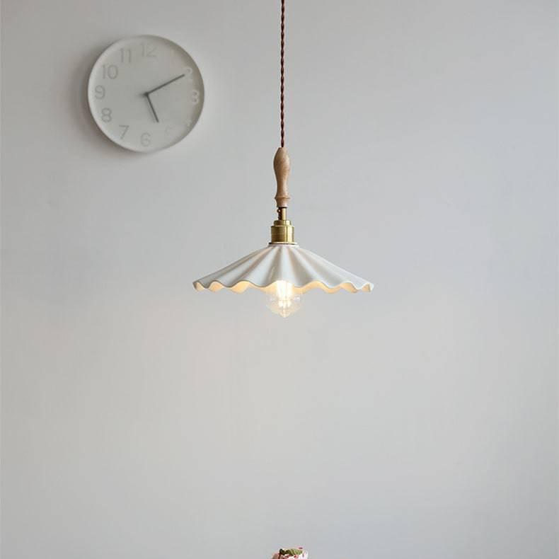 Pendant Light Ceramic Fluted - ZELOSX | Elegant Ambiance