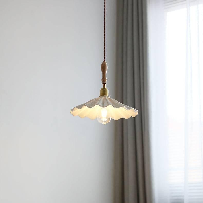 Pendant Light Ceramic Fluted - ZELOSX | Elegant Ambiance