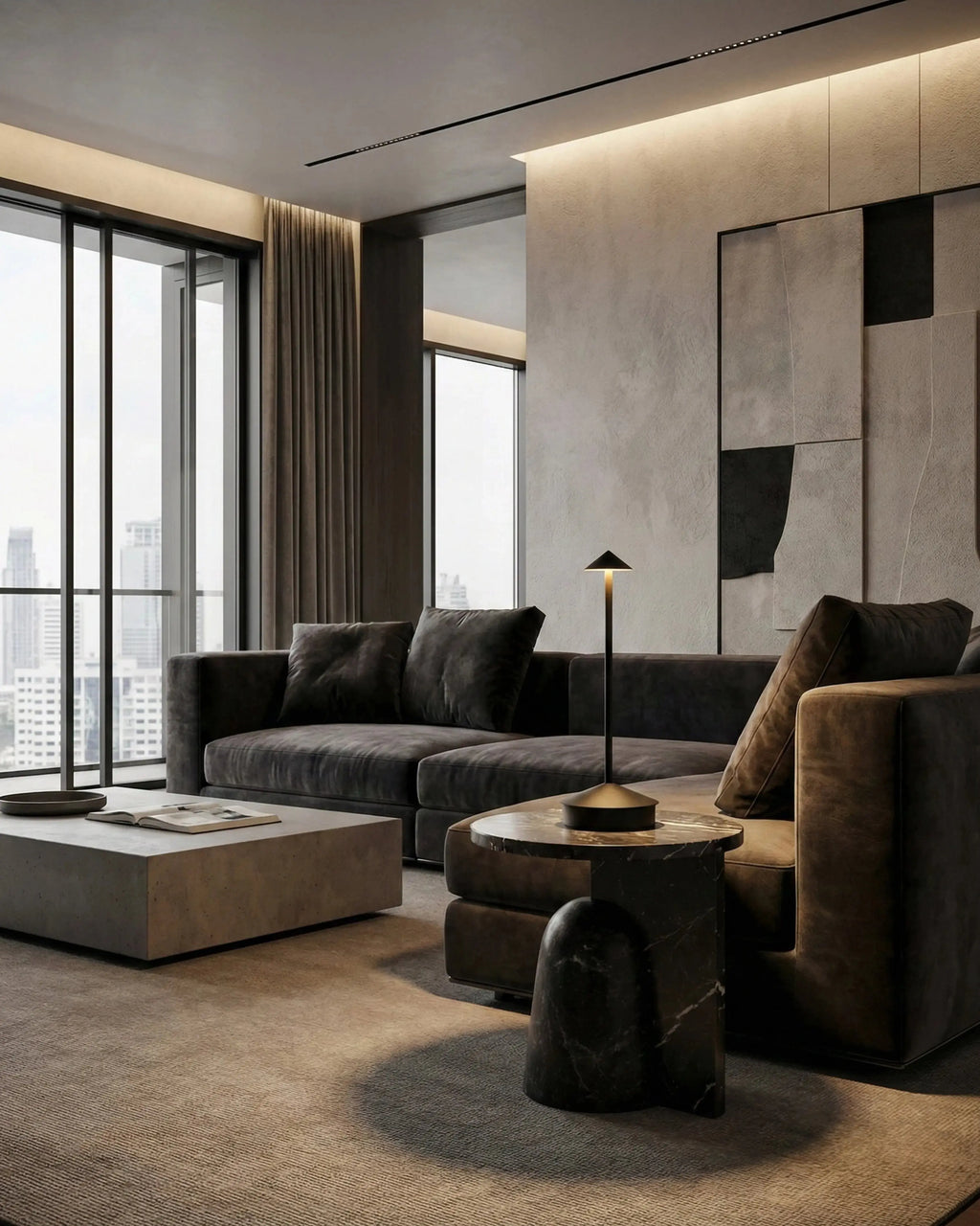 MIRO cordless designer table lamp displayed on a designer desk in a Sydney home — DecoHarmonie