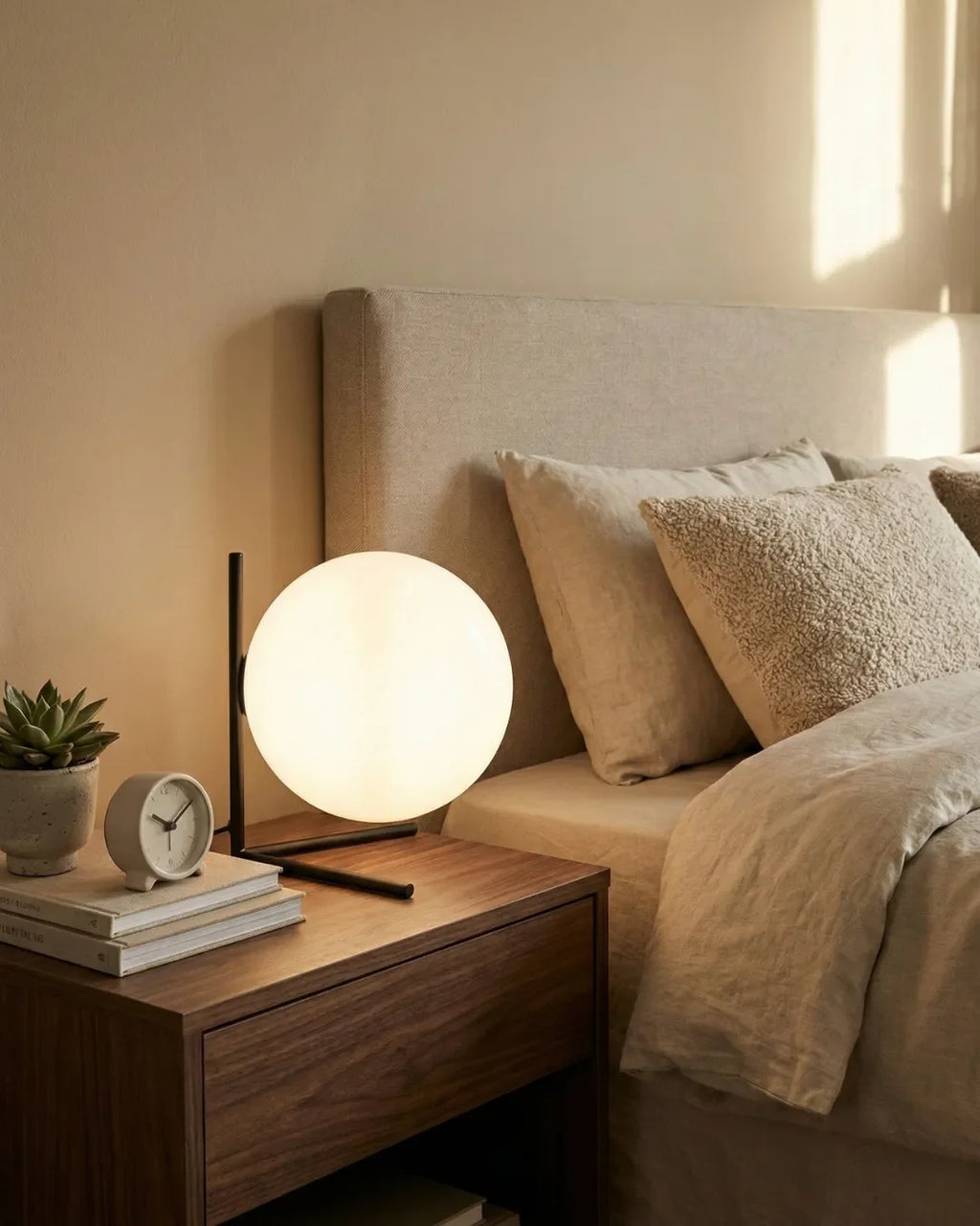 KAEN designer table lamp displayed on a designer desk in a Sydney home — DecoHarmonie