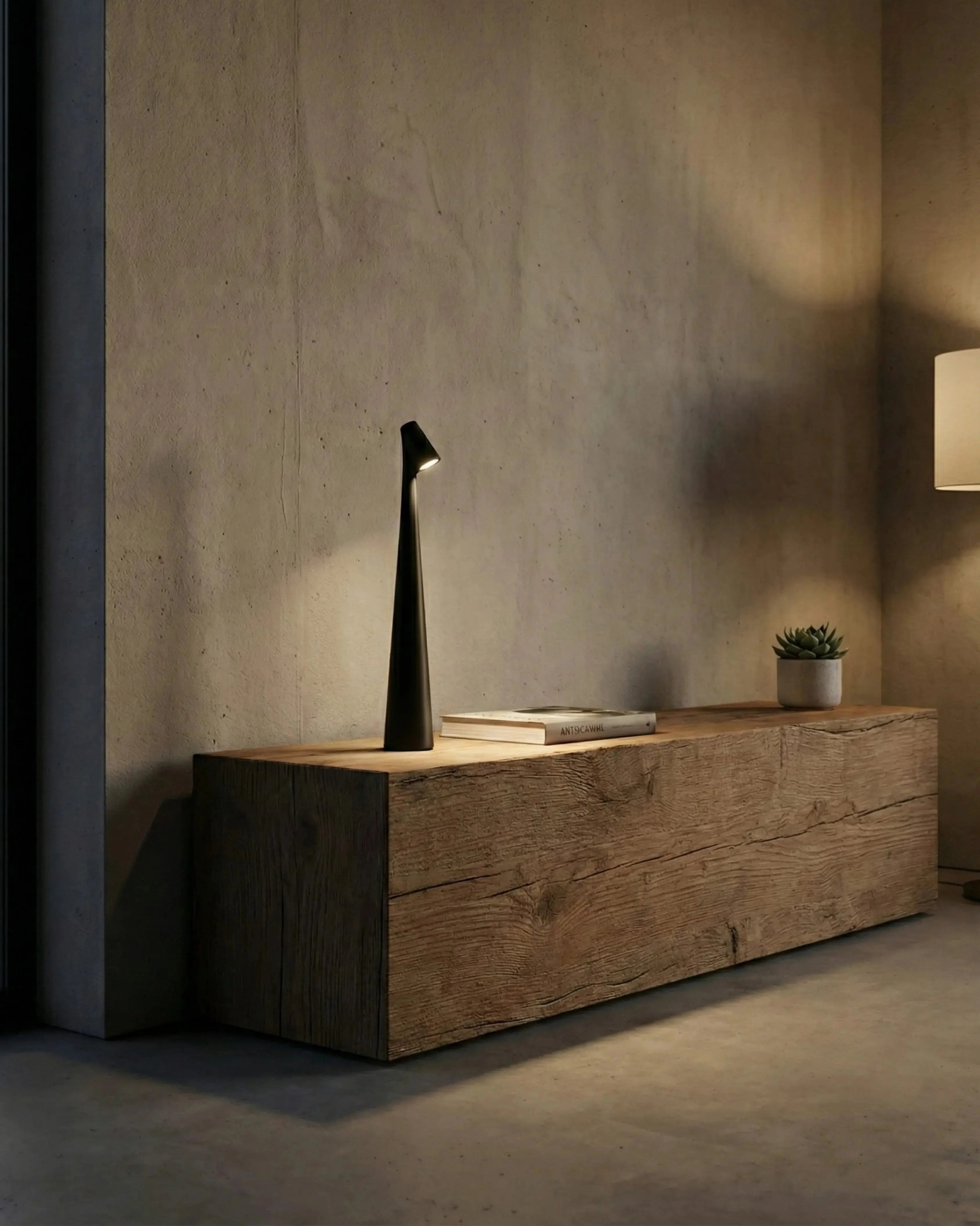NORA cordless designer table lamp styled in a minimalist Australian interior — DecoHarmonie