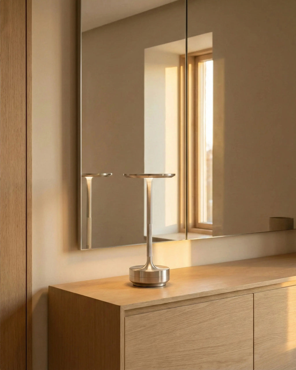 LIRI cordless designer table lamp styled in a minimalist Australian interior — DecoHarmonie