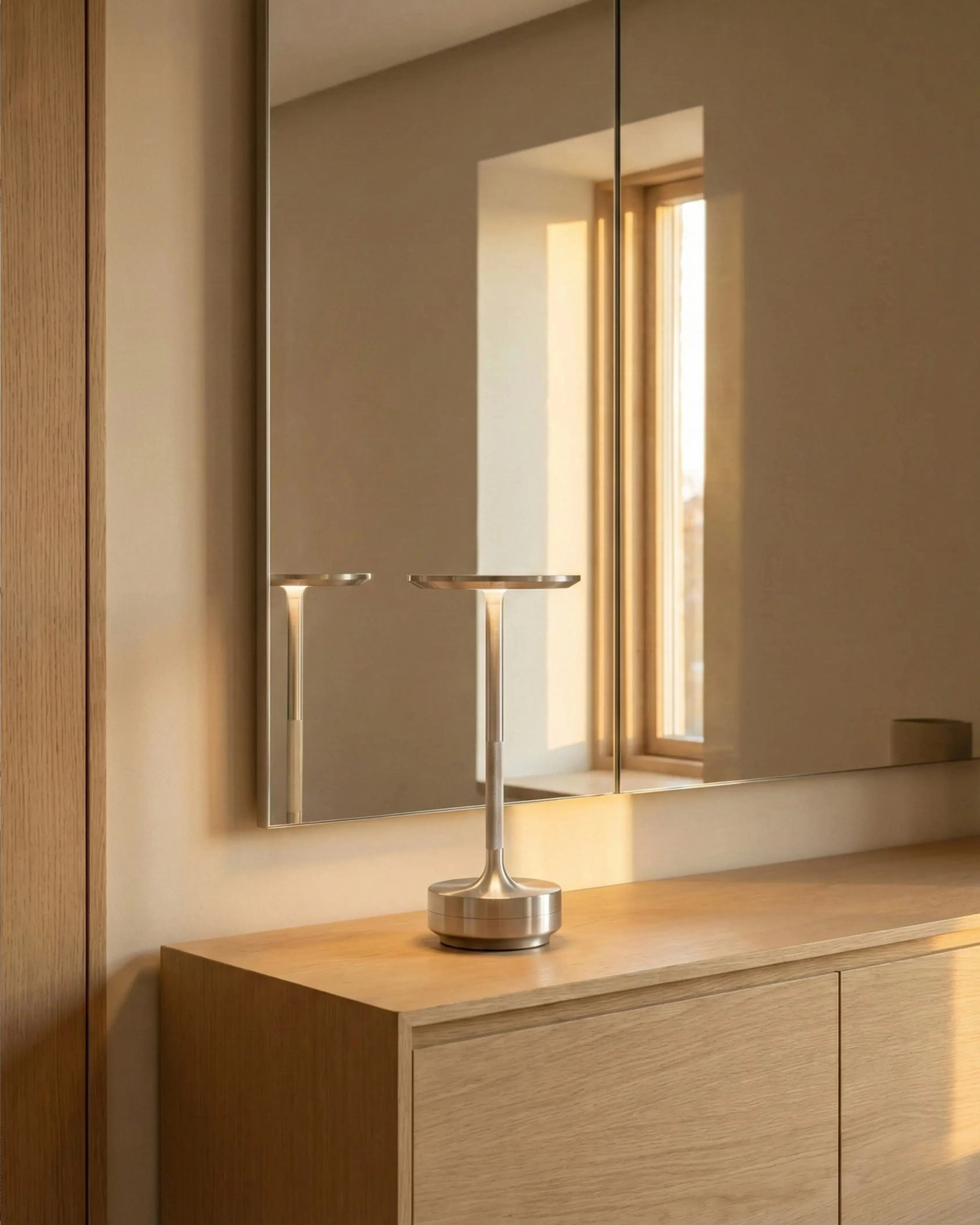 LIRI cordless designer table lamp styled in a minimalist Australian interior — DecoHarmonie