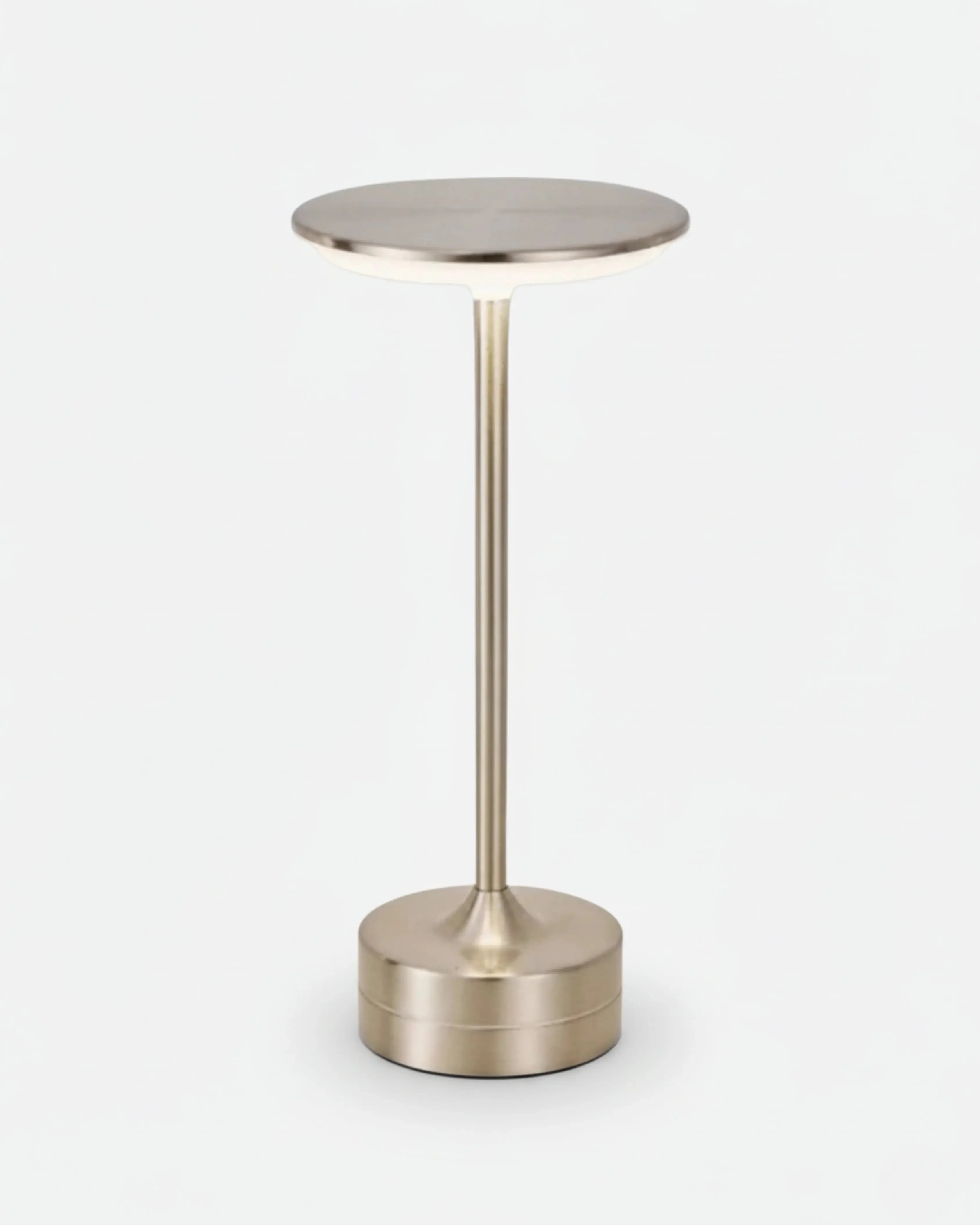 LORA cordless designer table lamp in silver — wireless rechargeable lamp | DecoHarmonie Australia