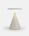 VEGA cordless designer table lamp in white — wireless rechargeable lamp | DecoHarmonie Australia