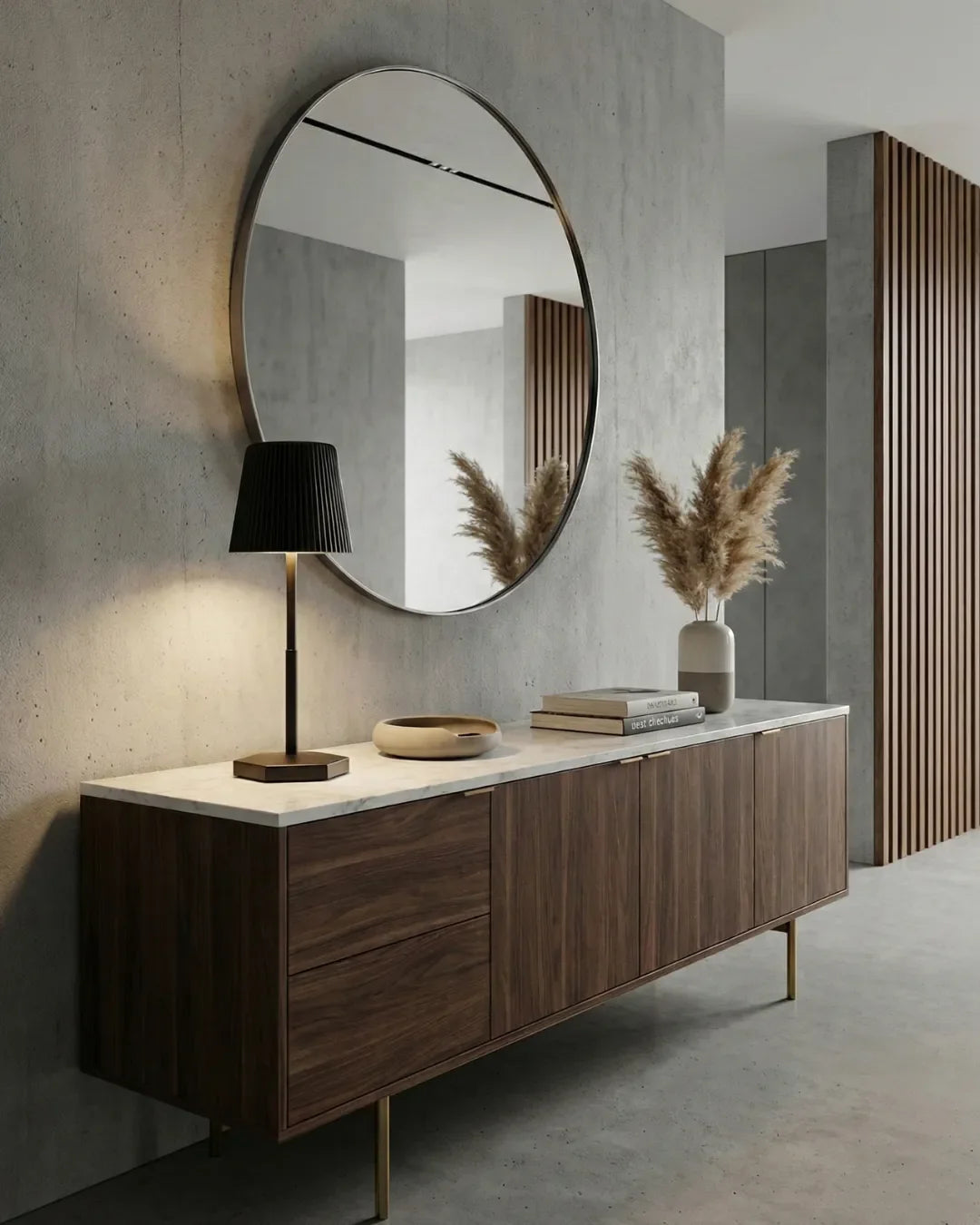 TOVI cordless designer table lamp in a warm, considered living room setting — DecoHarmonie