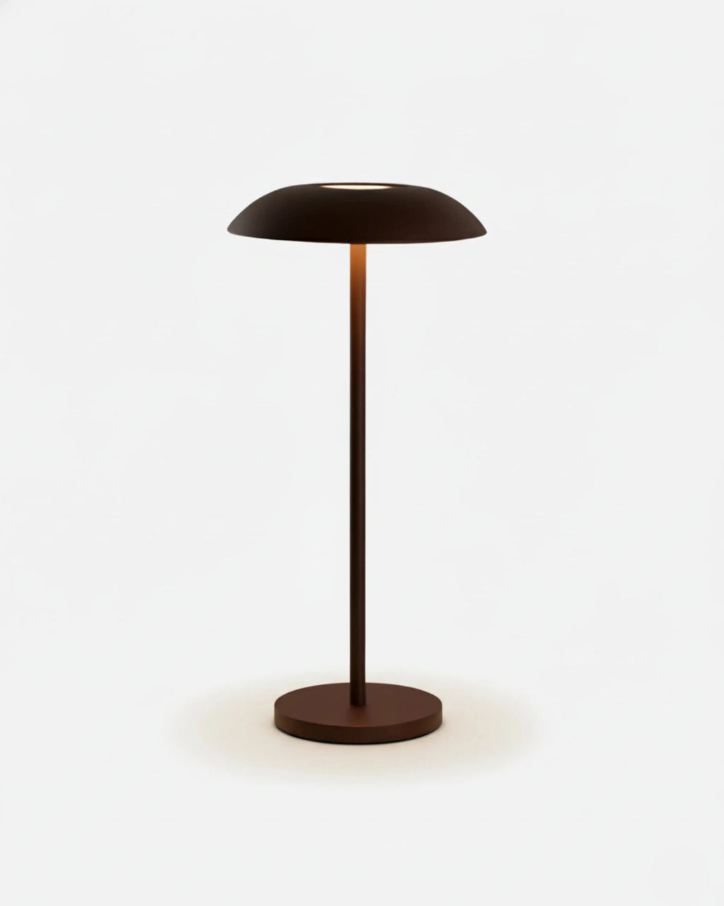 OSLO cordless designer table lamp in brown — wireless rechargeable lamp | DecoHarmonie Australia
