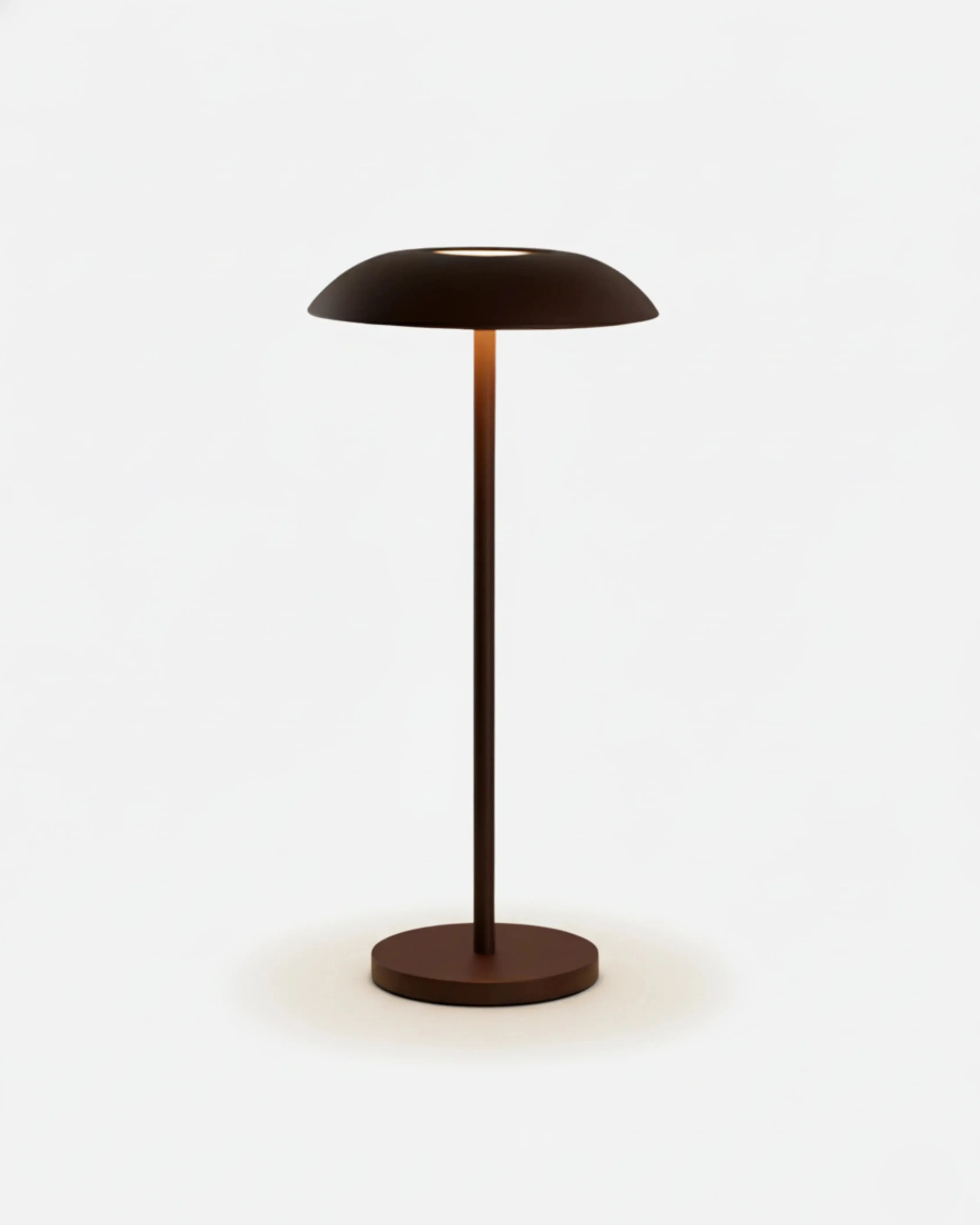 OSLO cordless designer table lamp in brown — wireless rechargeable lamp | DecoHarmonie Australia