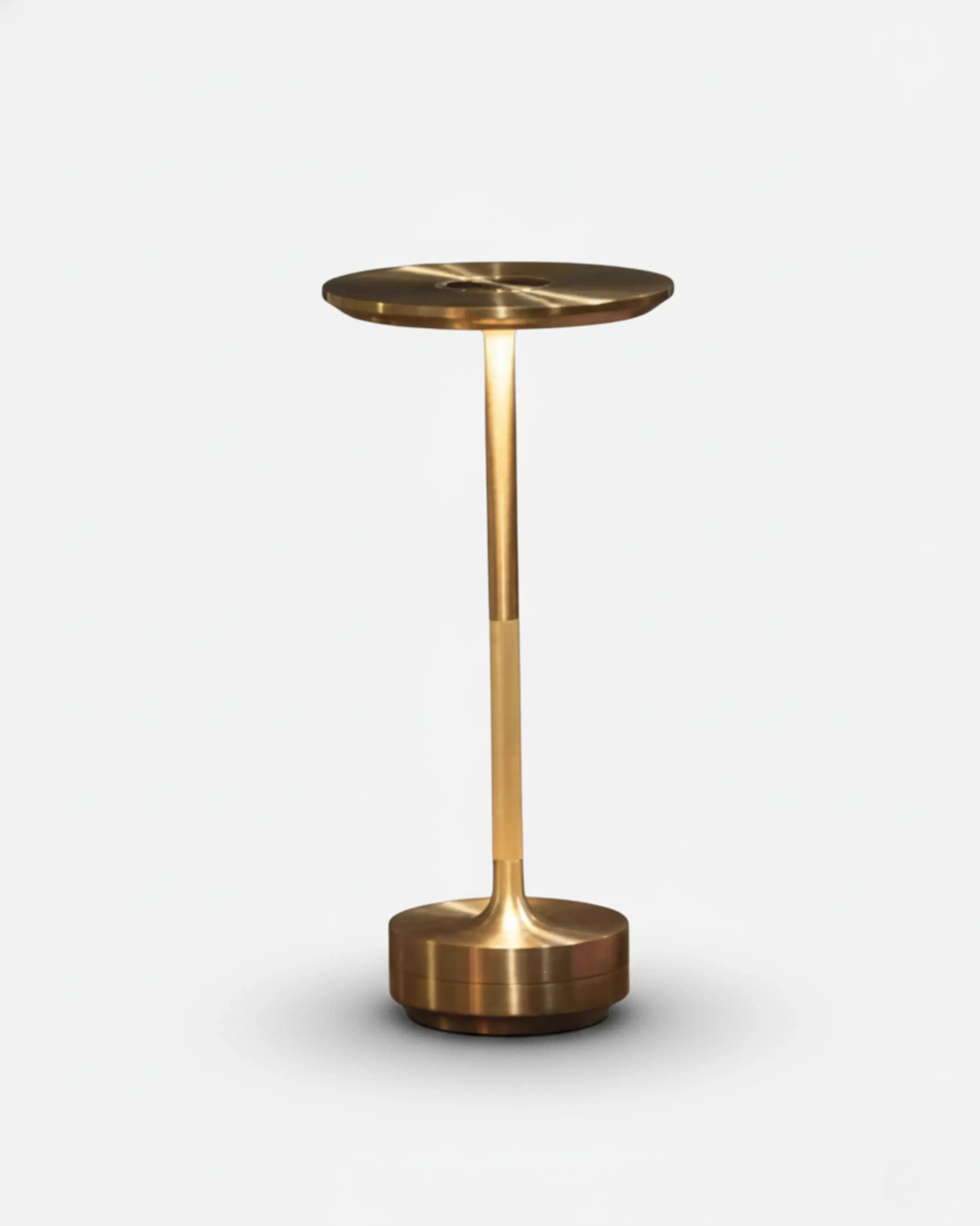 LIRI cordless designer table lamp in gold — wireless rechargeable lamp | DecoHarmonie Australia
