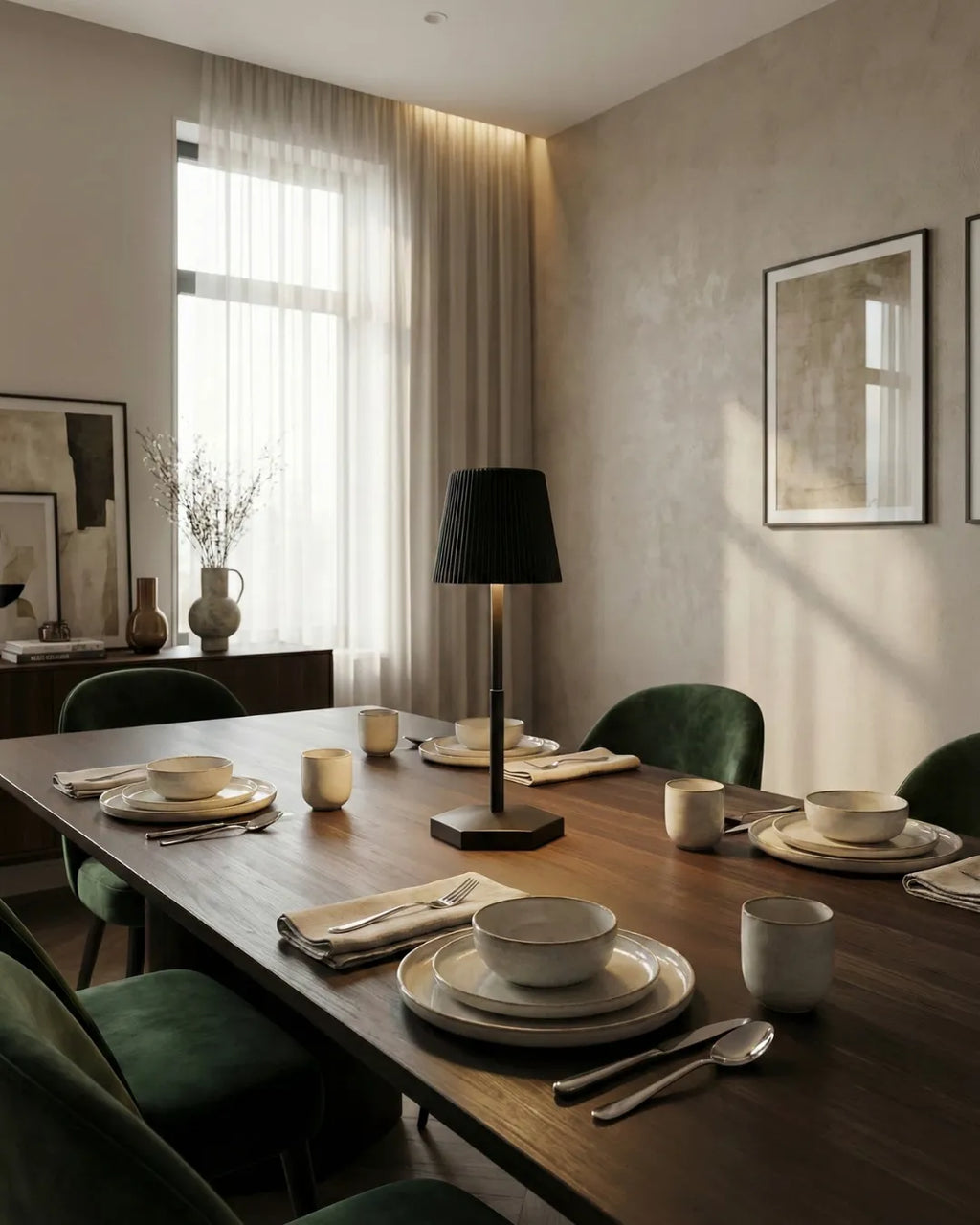 TOVI cordless designer table lamp styled in a minimalist Australian interior — DecoHarmonie