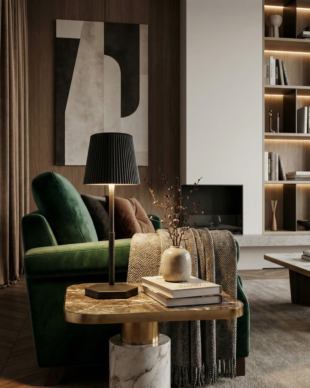 TOVI cordless designer table lamp displayed on a designer desk in a Sydney home — DecoHarmonie