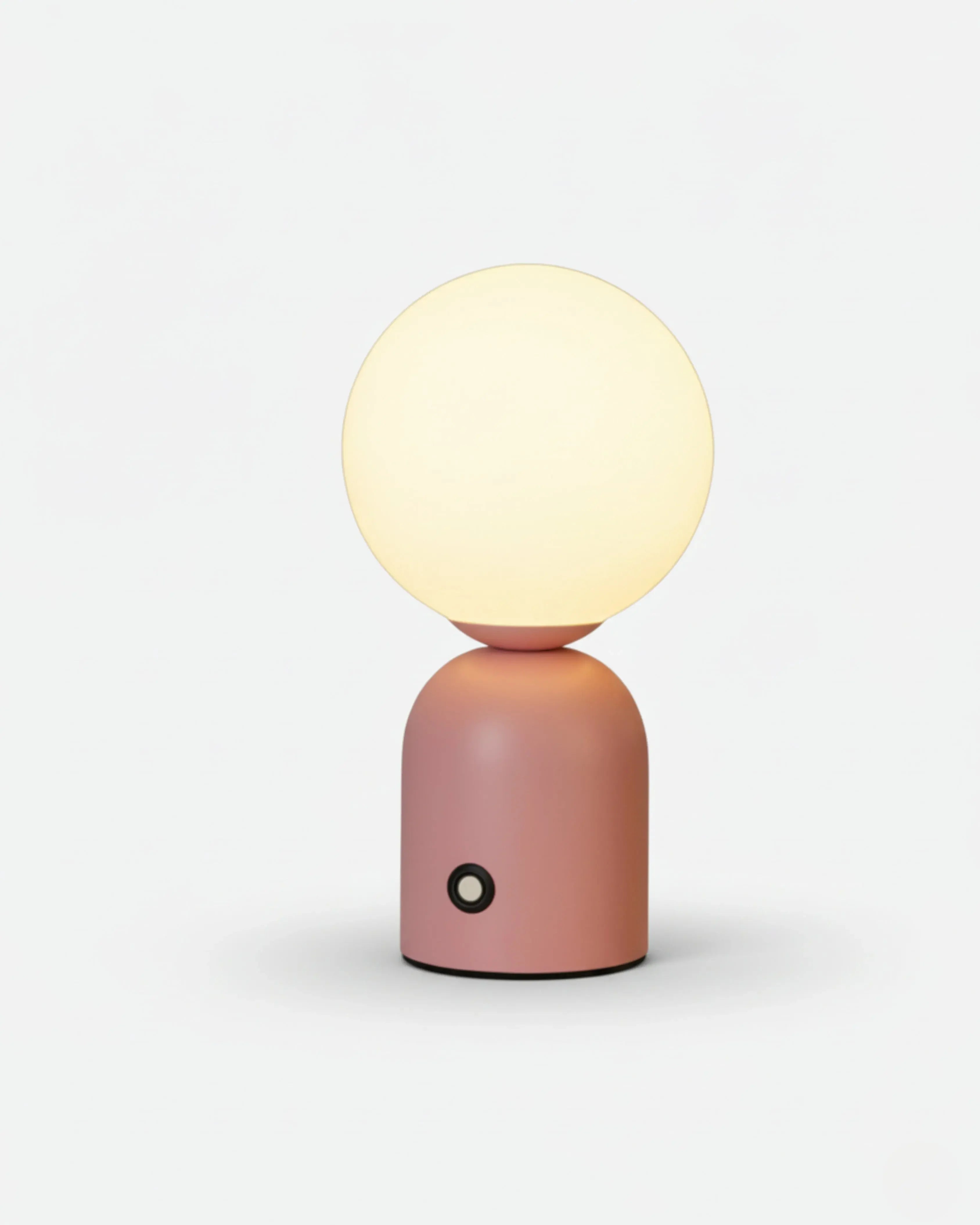 LUMI cordless designer table lamp in pink — wireless rechargeable lamp | DecoHarmonie Australia
