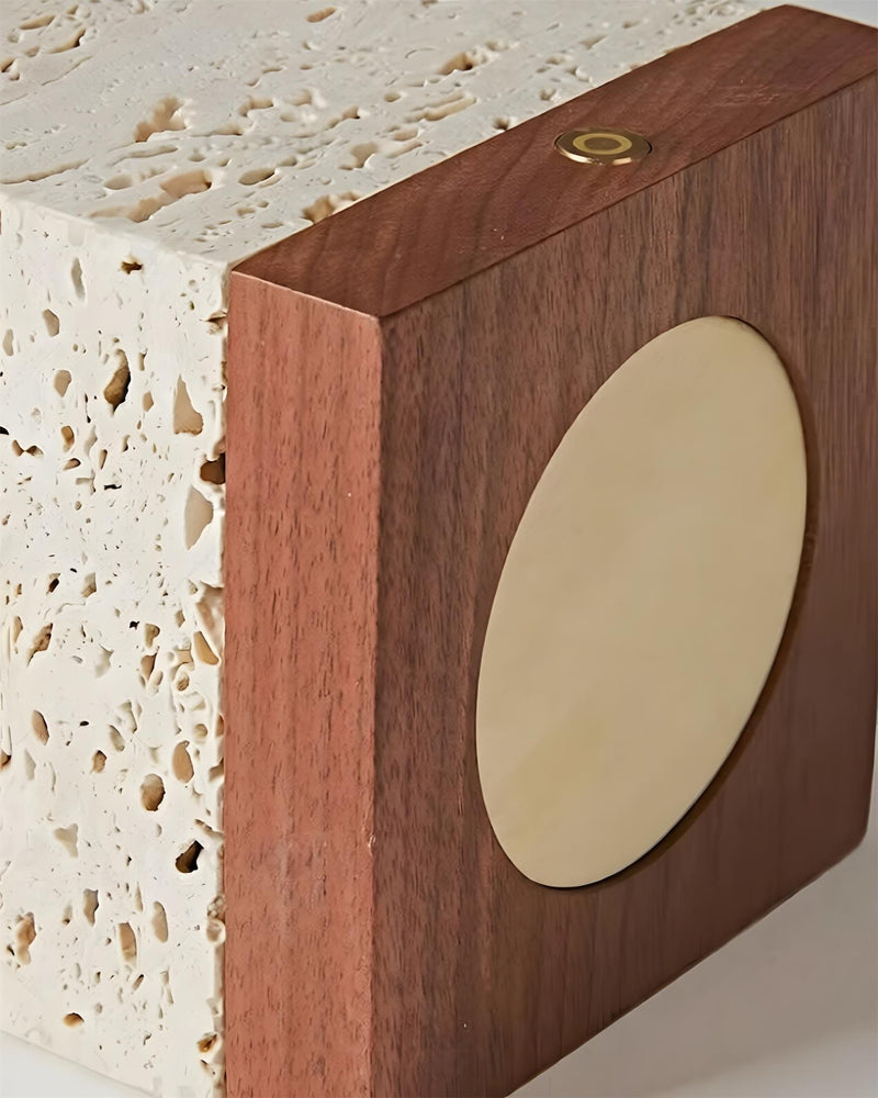 OMA designer table lamp set against a neutral wabi-sabi backdrop — DecoHarmonie