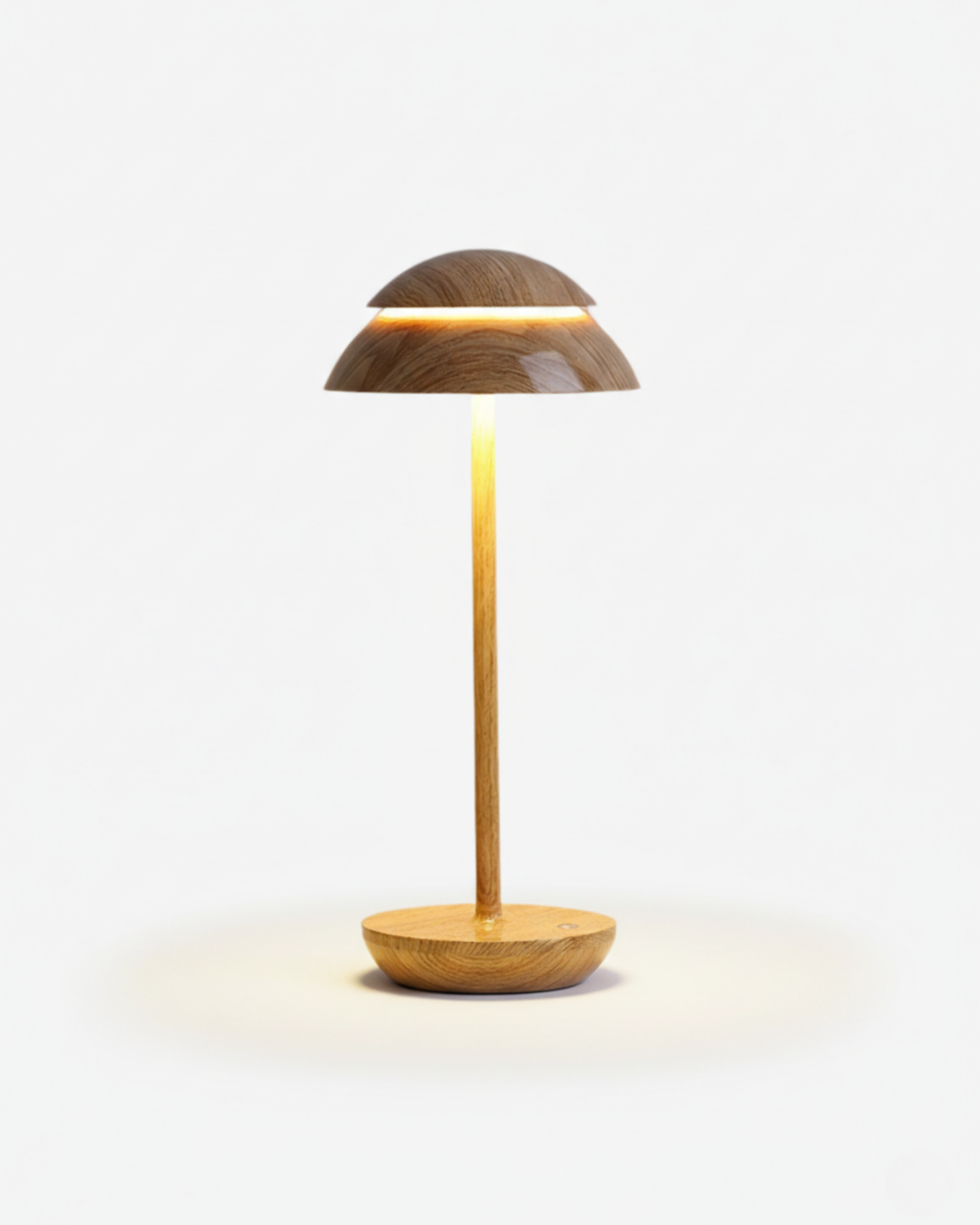 DESKA cordless designer table lamp in wood — wireless rechargeable lamp | DecoHarmonie Australia