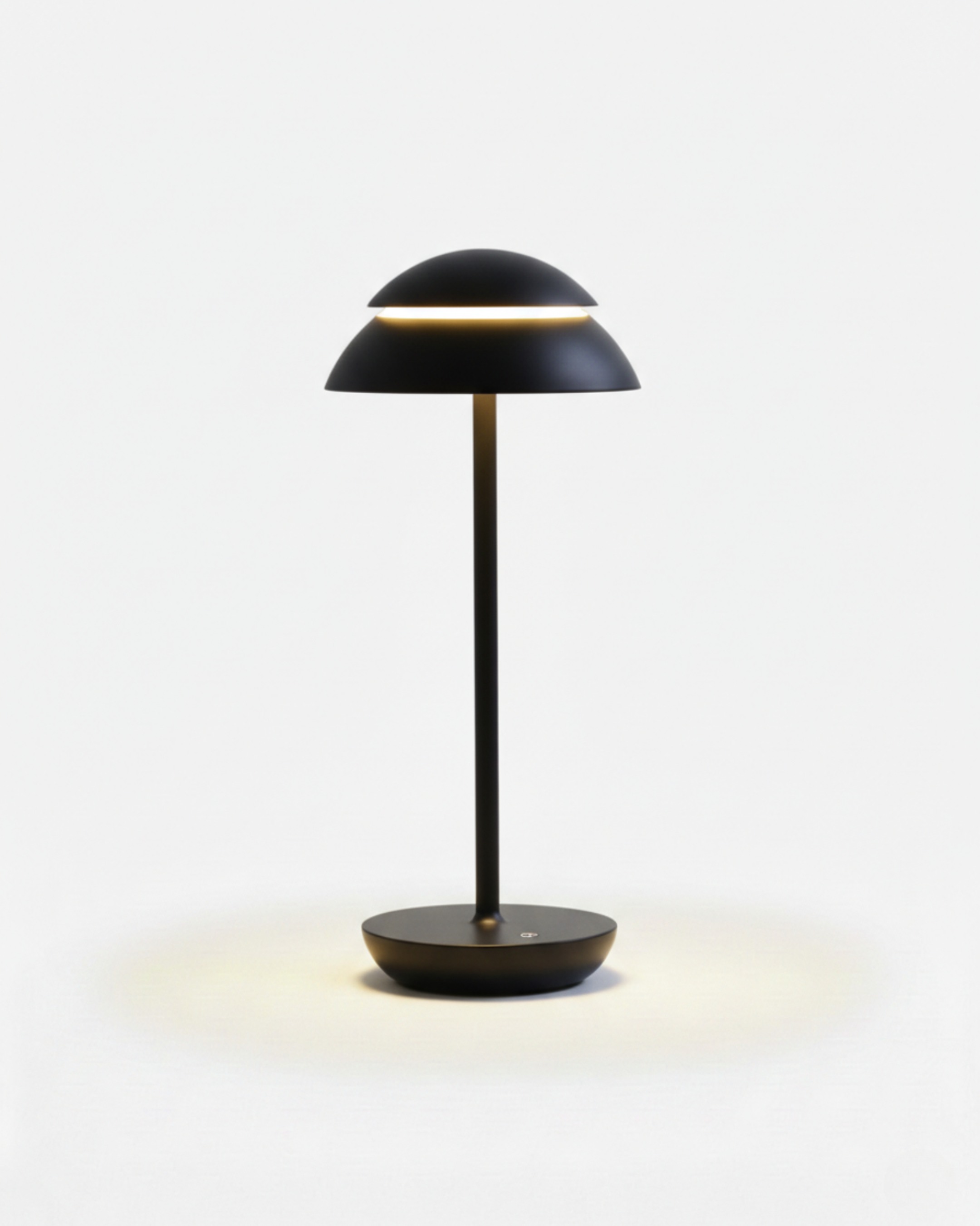 DESKA cordless designer table lamp in black — wireless rechargeable lamp | DecoHarmonie Australia