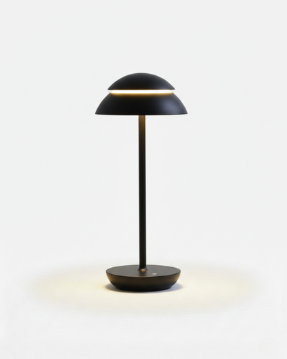 DESKA cordless designer table lamp in black — wireless rechargeable lamp | DecoHarmonie