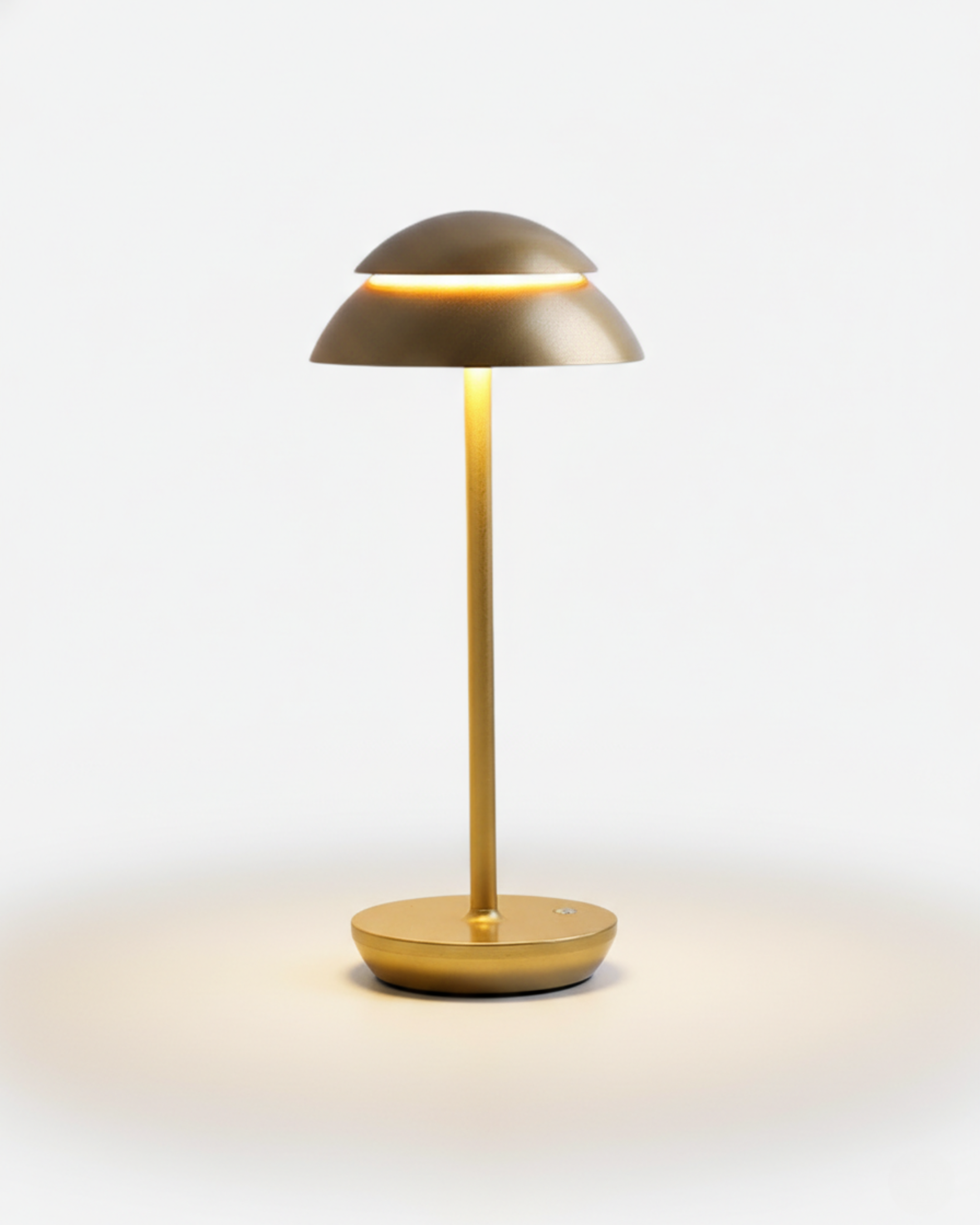 DESKA cordless designer table lamp in gold — wireless rechargeable lamp | DecoHarmonie Australia