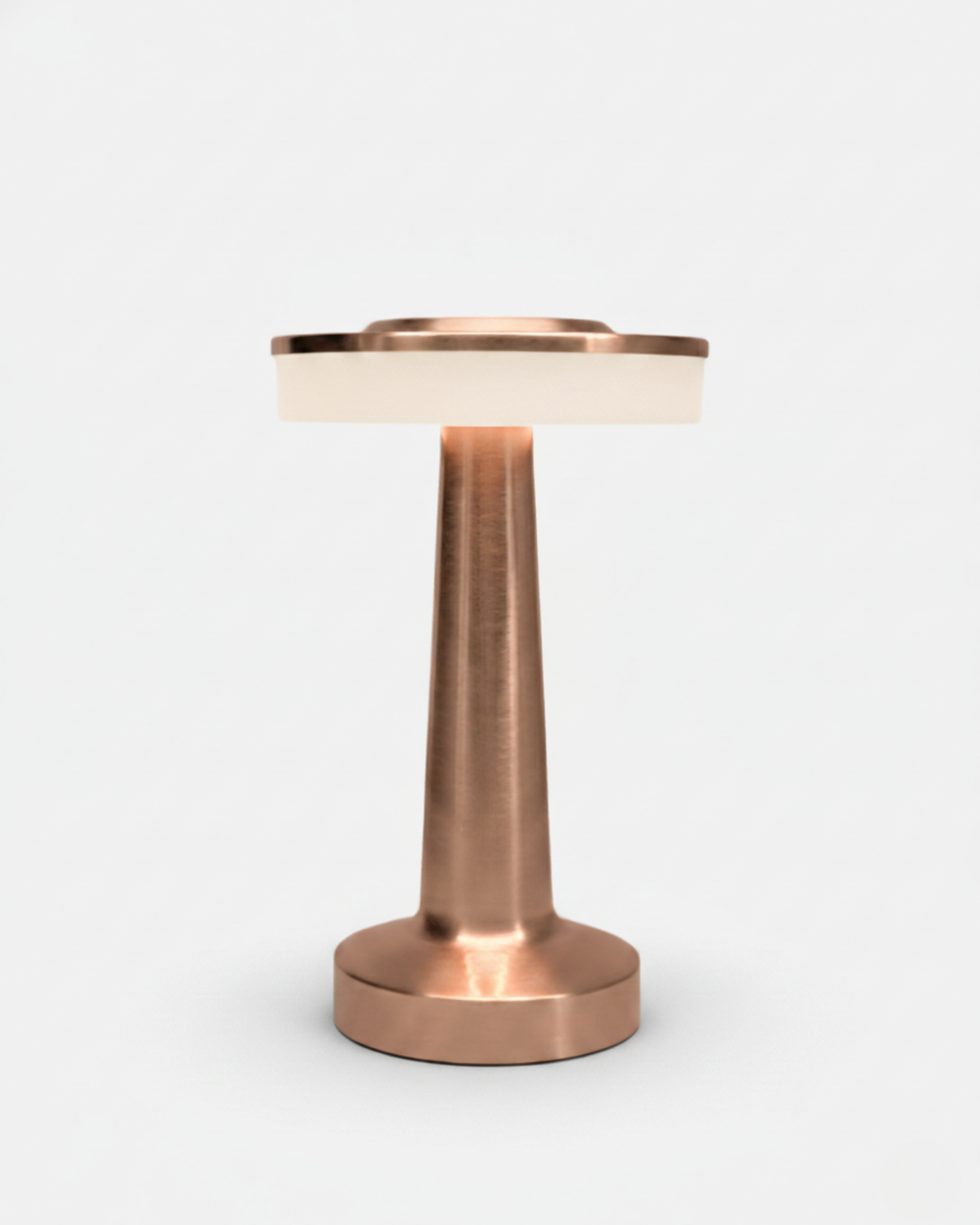 KARO cordless designer table lamp in rose gold — wireless rechargeable lamp | DecoHarmonie Australia
