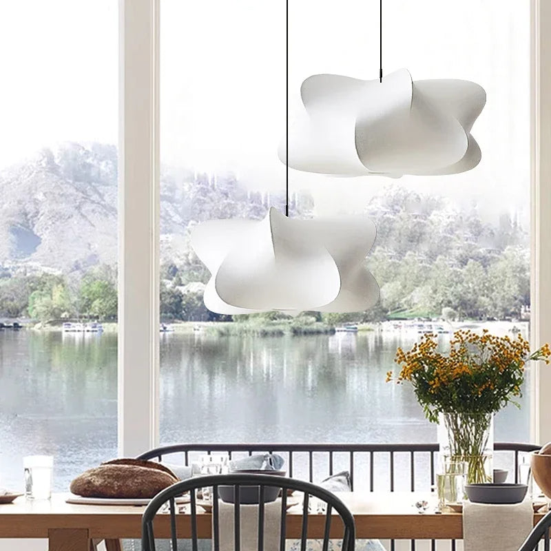 Pendant Light Silk & Iron - RONDEL | Serene Lighting