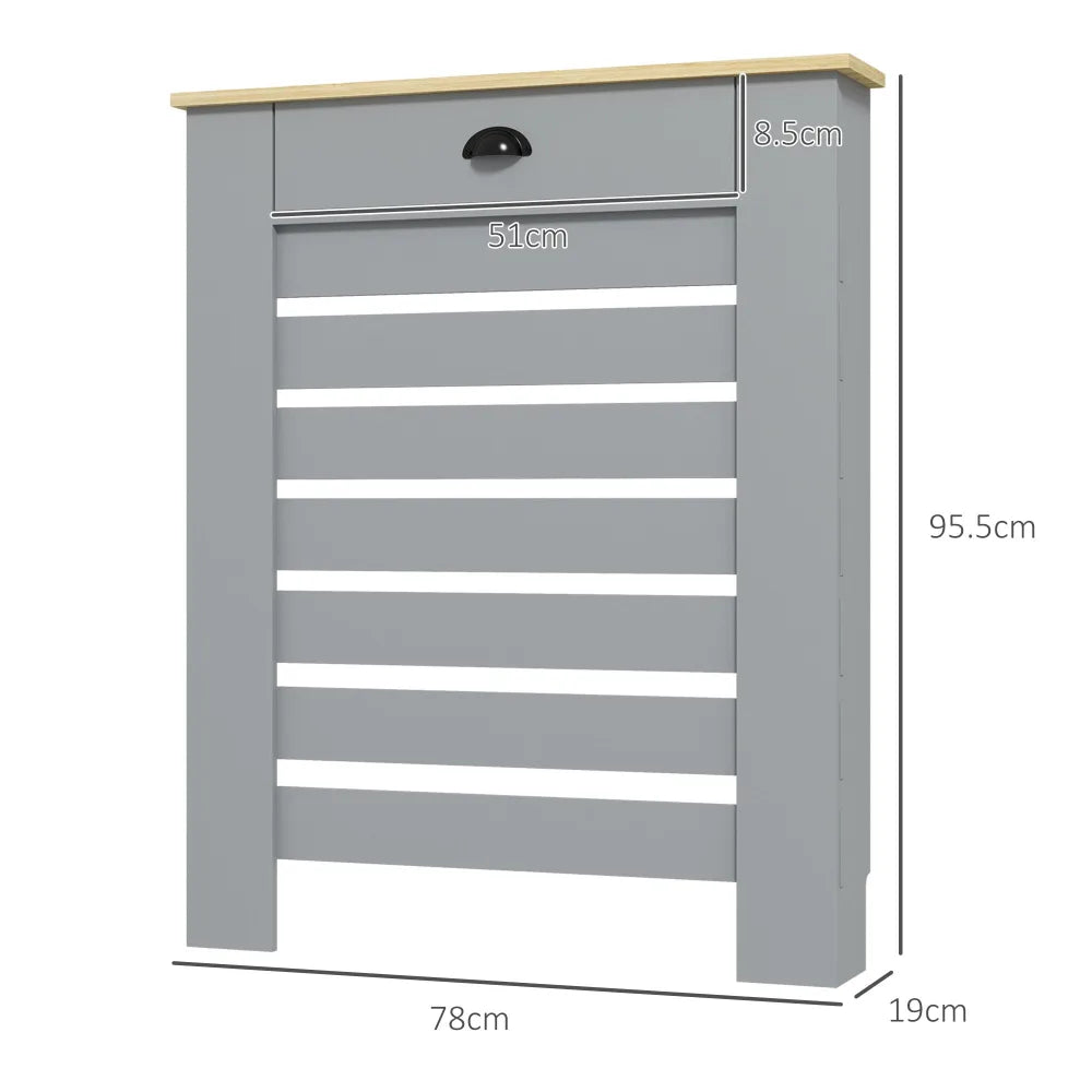 Radiator Cover - Grey, Slatted Design | Safely Conceals Heat - Image 5