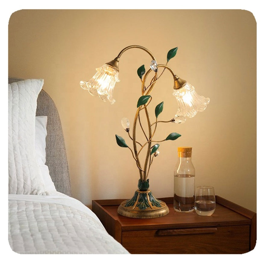Table Lamp Crystal Iron - FYBERX | Elegant Lighting