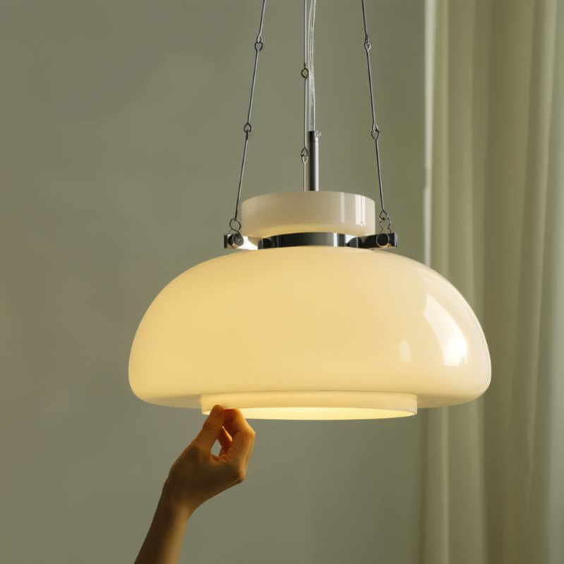 Pendant Light Milky Glass LED - VITREX | Ambient Glow