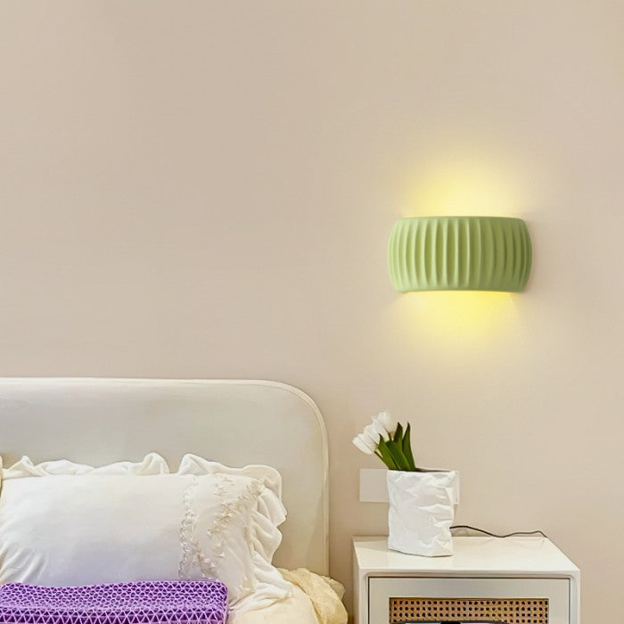 Wall Light Resin Ribbed - DURANA | Art Deco Style