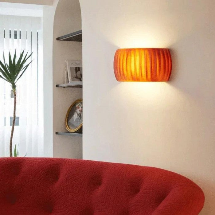 Wall Light Resin Ribbed - DURANA | Art Deco Style