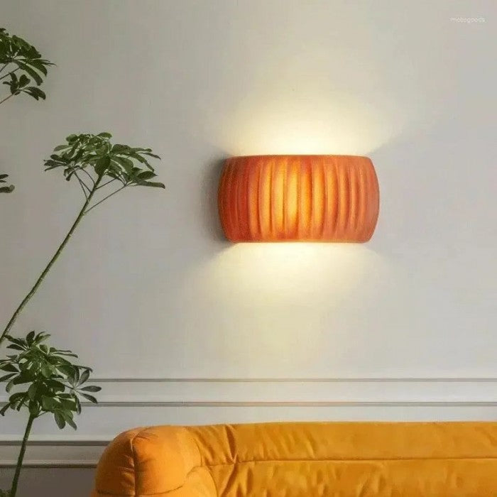 Wall Light Resin Ribbed - DURANA | Art Deco Style