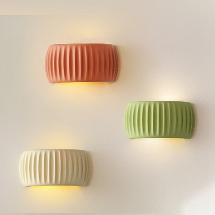 Wall Light Resin Ribbed - DURANA | Art Deco Style