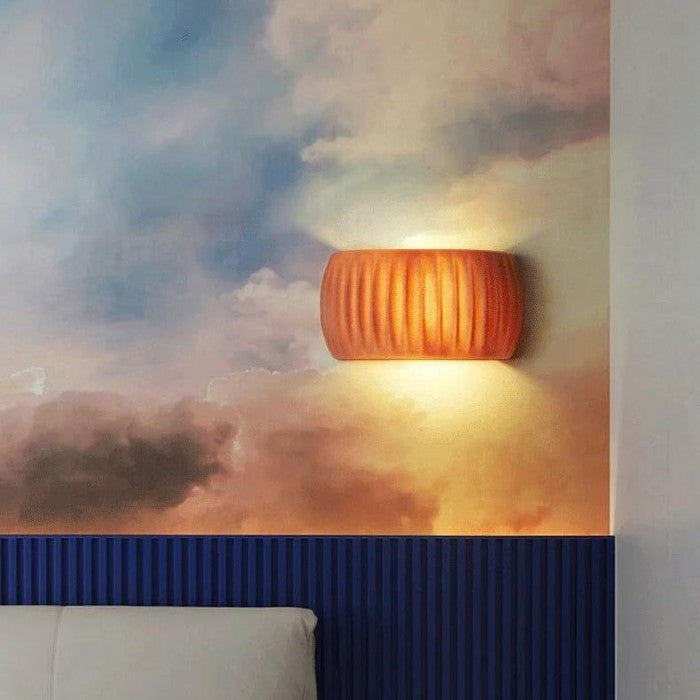 Wall Light Resin Ribbed - DURANA | Art Deco Style