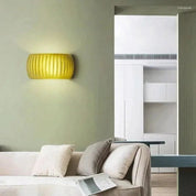 Wall Light Resin Ribbed - DURANA | Art Deco Style