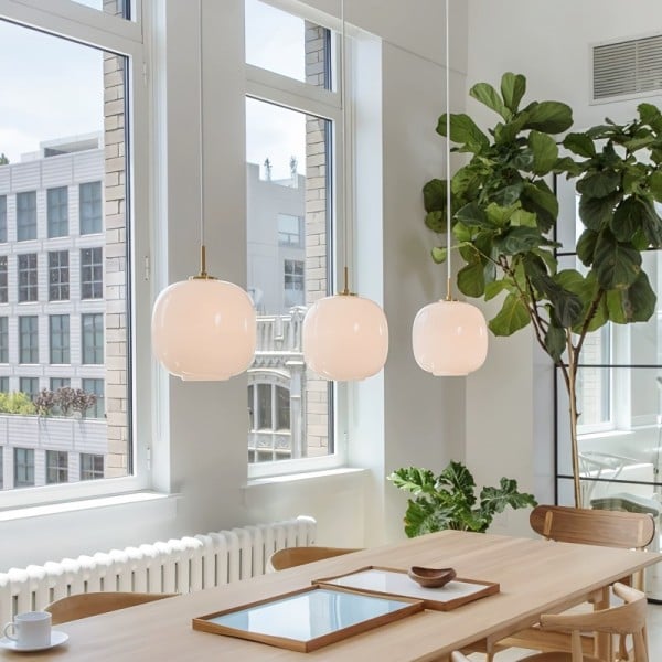 Pendant Light Opal Glass - TRITON | Nordic Elegance