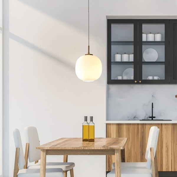 Pendant Light Opal Glass - TRITON | Nordic Elegance